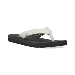 Sanuk Yoga Mat II Women's Flip Flops Size 11 White Cushioned Yoga Sandals COMFY